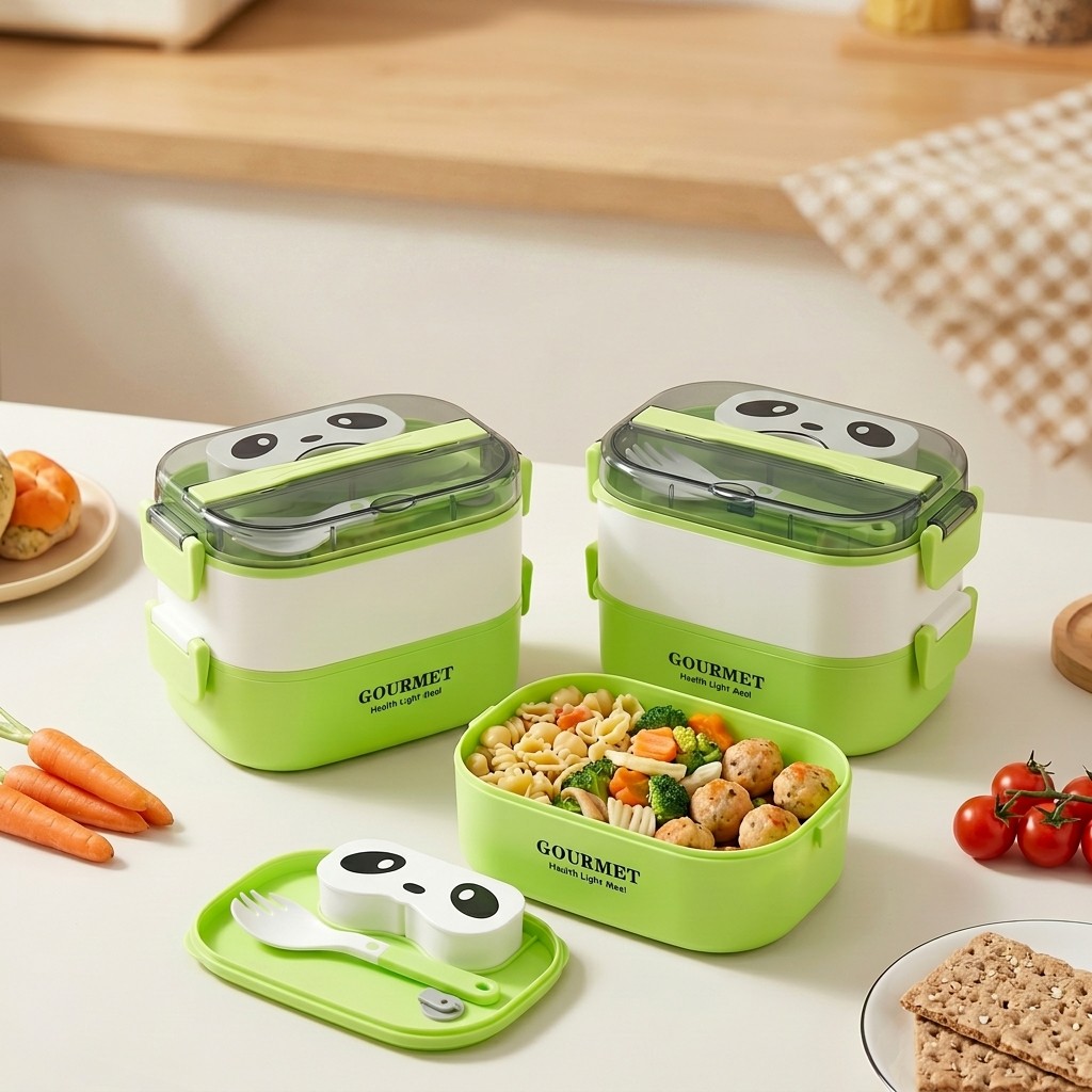 Meal Prep Or Prep Meal - Двухслойный пластиковый ланч-бокс для микроволновки, герметичный