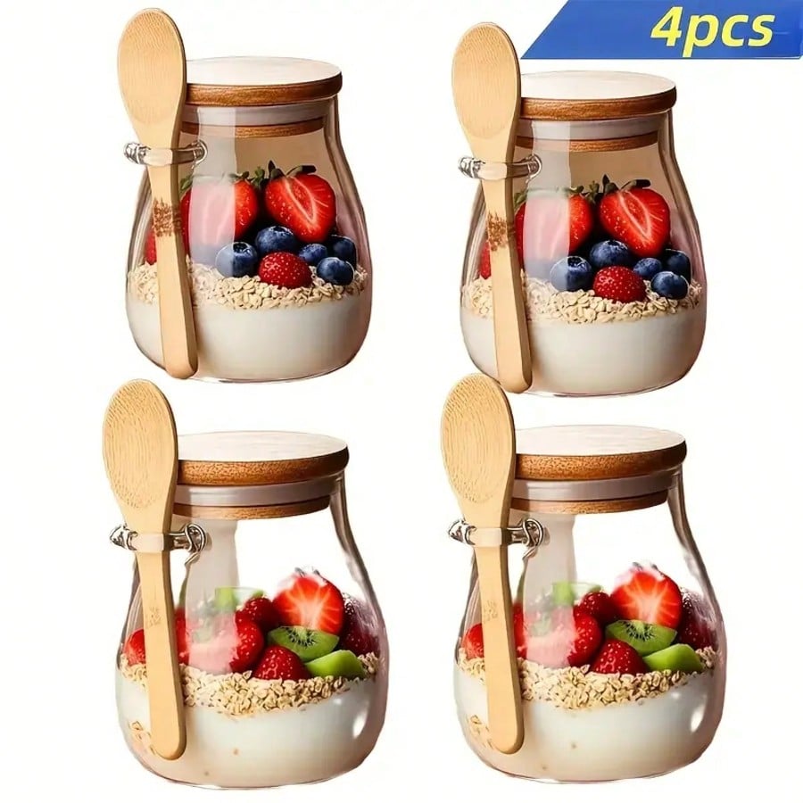 Meal Prep Yogurt Parfait - Набор из 4-х контейнеров для овсянки