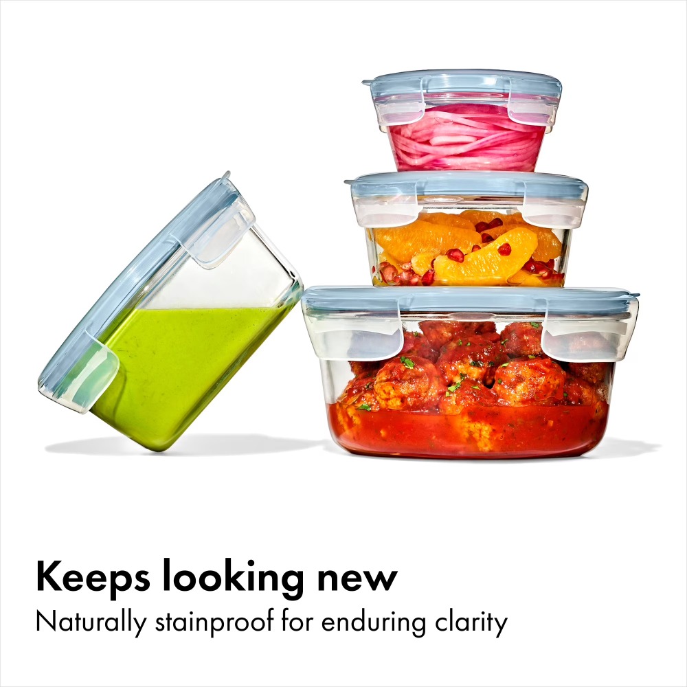 Meal Prep Oven Safe Containers - Набор круглых стеклянных контейнеров для хранения