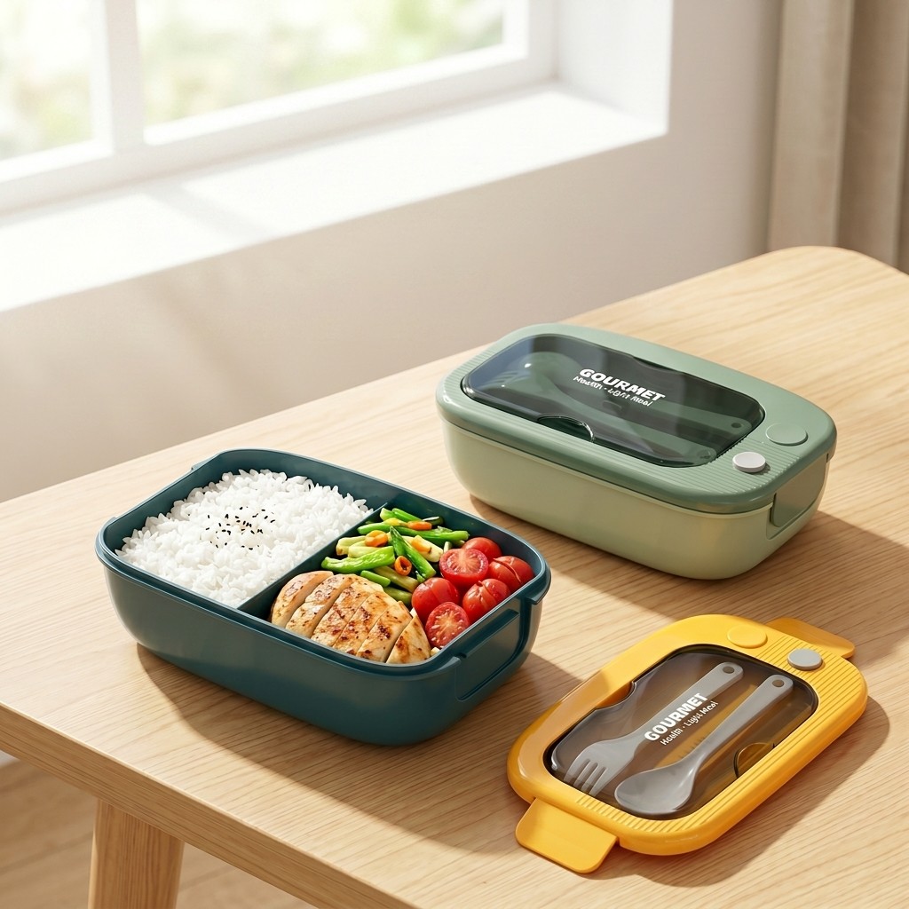Meal Prep Or Prep Meal - Пластиковый ланч-бокс для микроволновки с 2