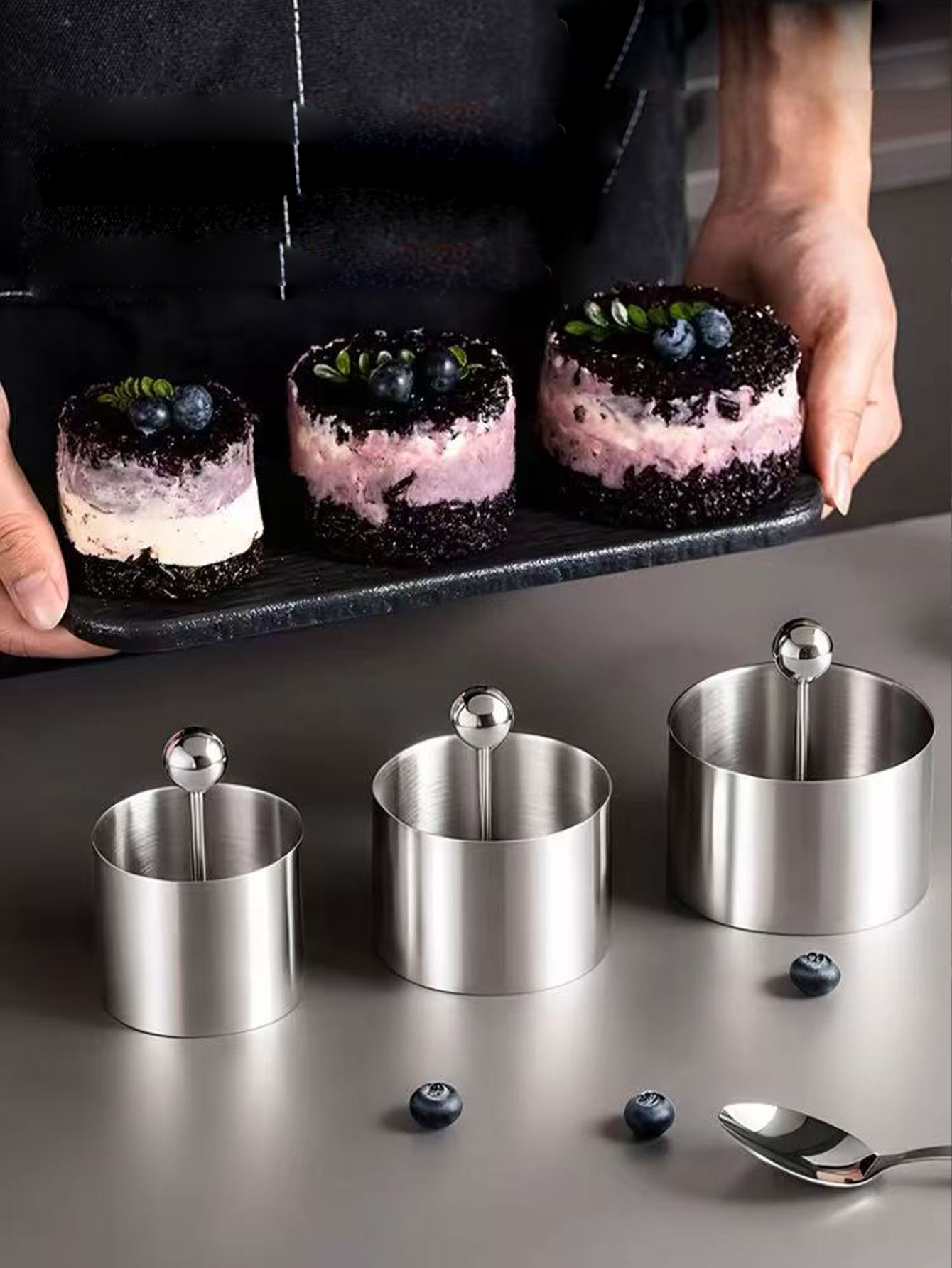 Rice Ball Mold - 304 Нержавеющая сталь Фиолетовый рис Таро