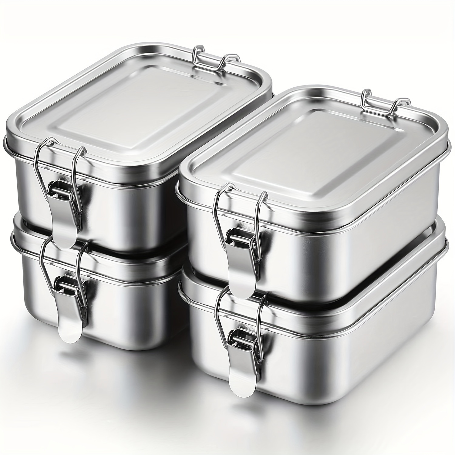 Meal Prep Oven Safe Containers - Квадратный ланч-бокс из нержавеющей стали 304