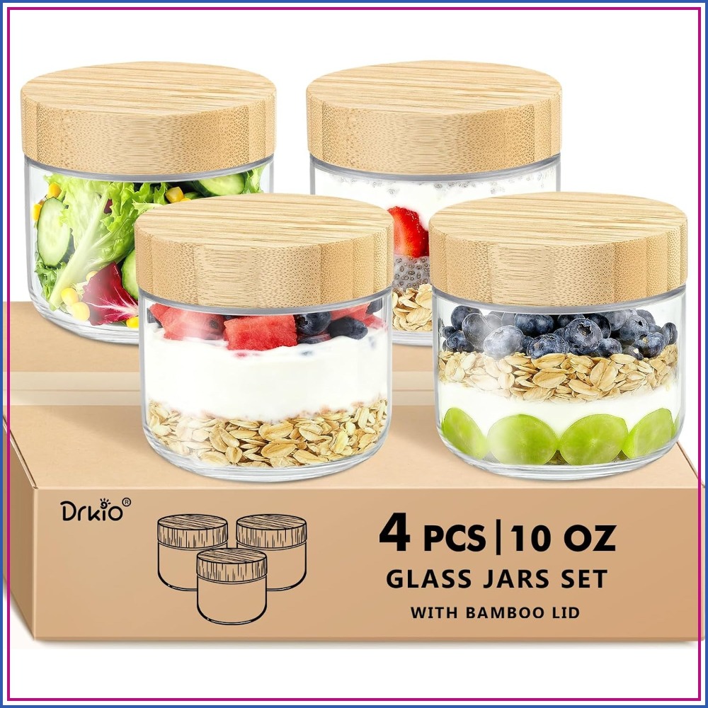 Meal Prep Chia Pudding - Стеклянные контейнеры для овсянки на ночь