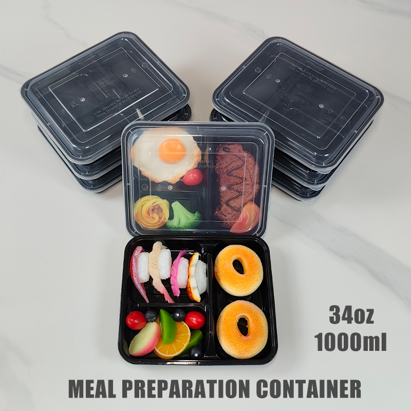Meal Prep Gym - Контейнеры для еды с 3 отделениями,