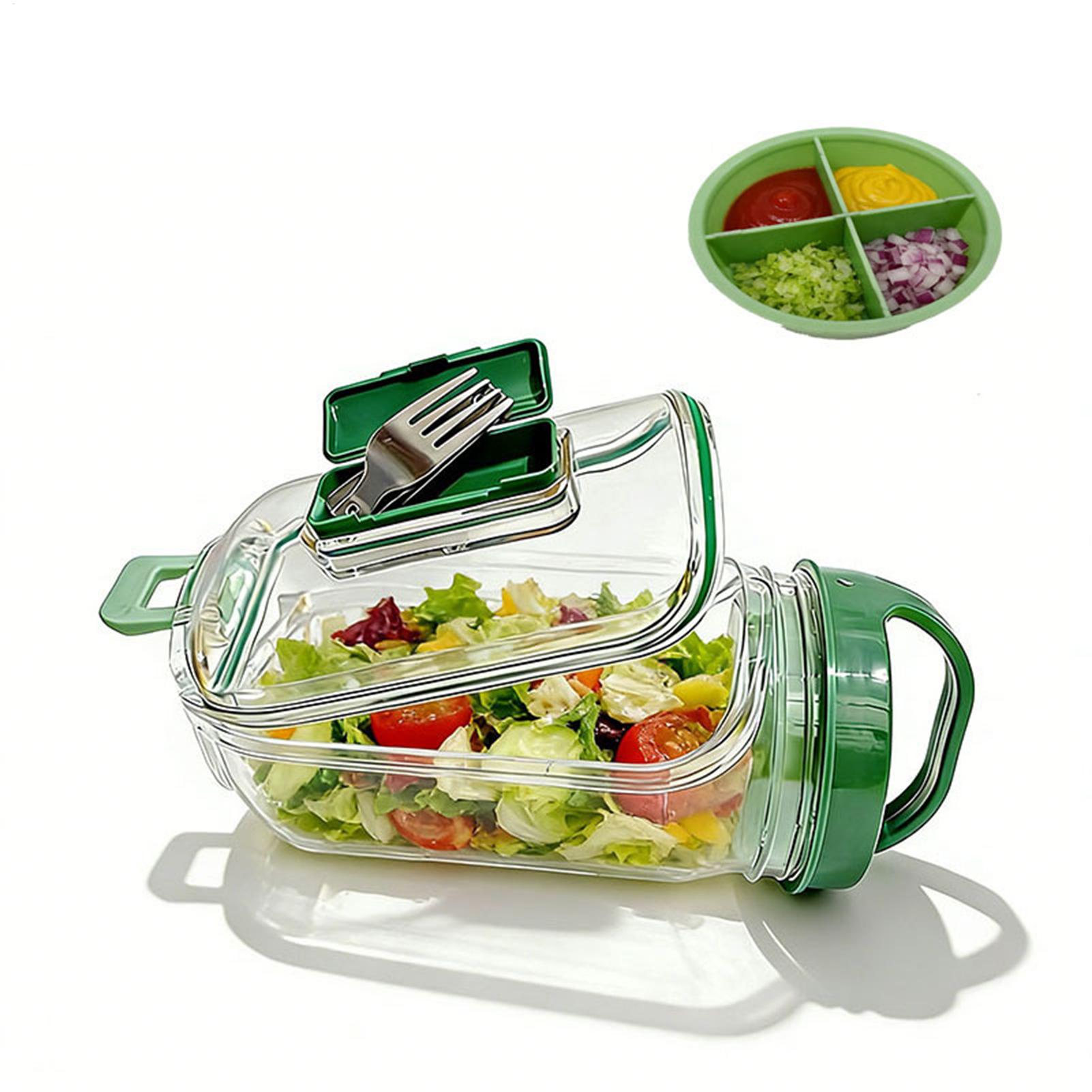 Контейнер для салата с боковым – обзор и цена Meal Prep Gym