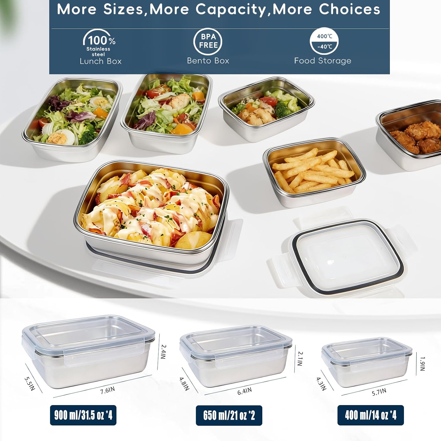 10 шт. контейнеров для хранени – обзор и цена Meal Prep Oven Safe Containers