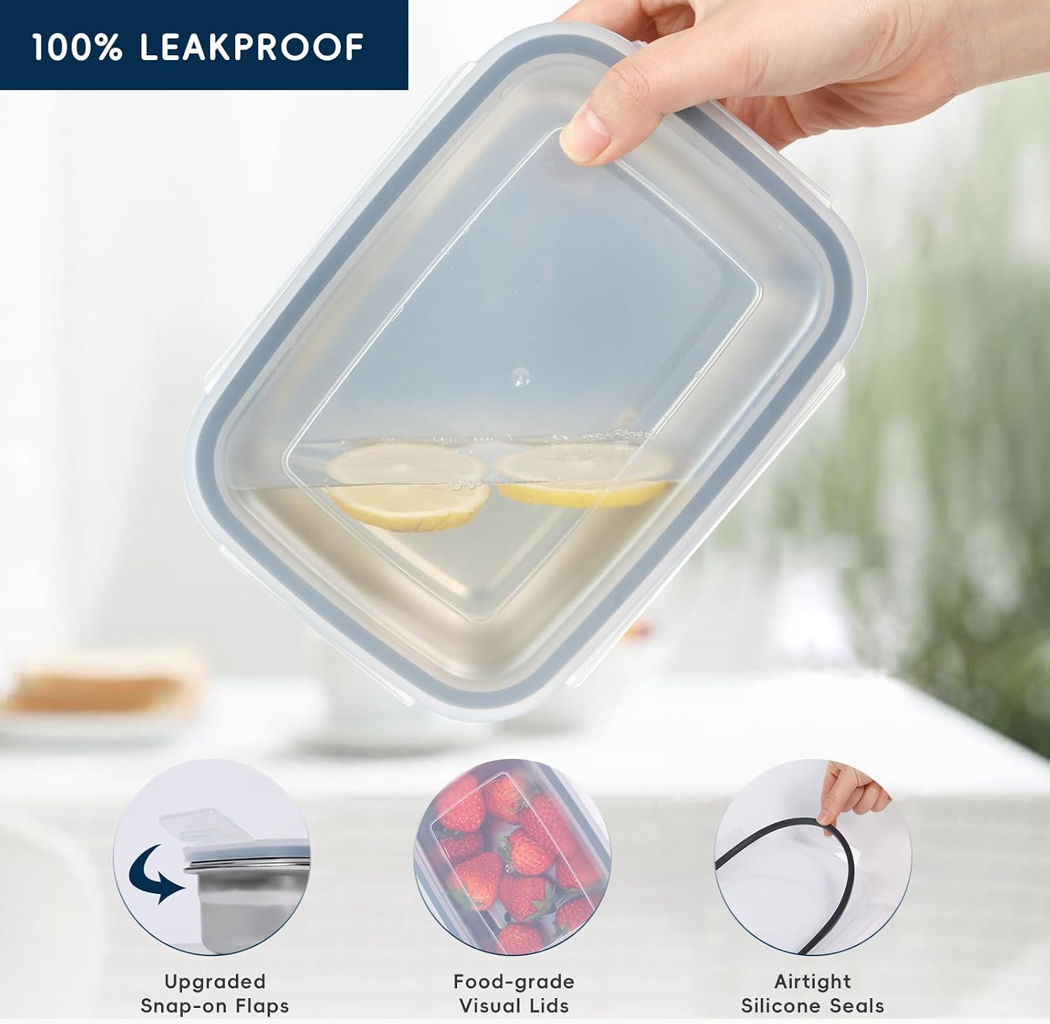 10 шт. контейнеров для хранени – обзор и цена Meal Prep Oven Safe Containers