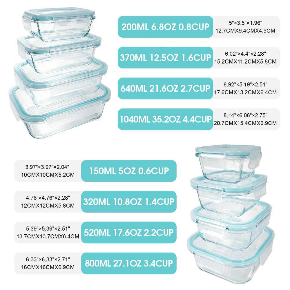 Стеклянные контейнеры для хран – обзор и цена Meal Prep Oven Safe Containers