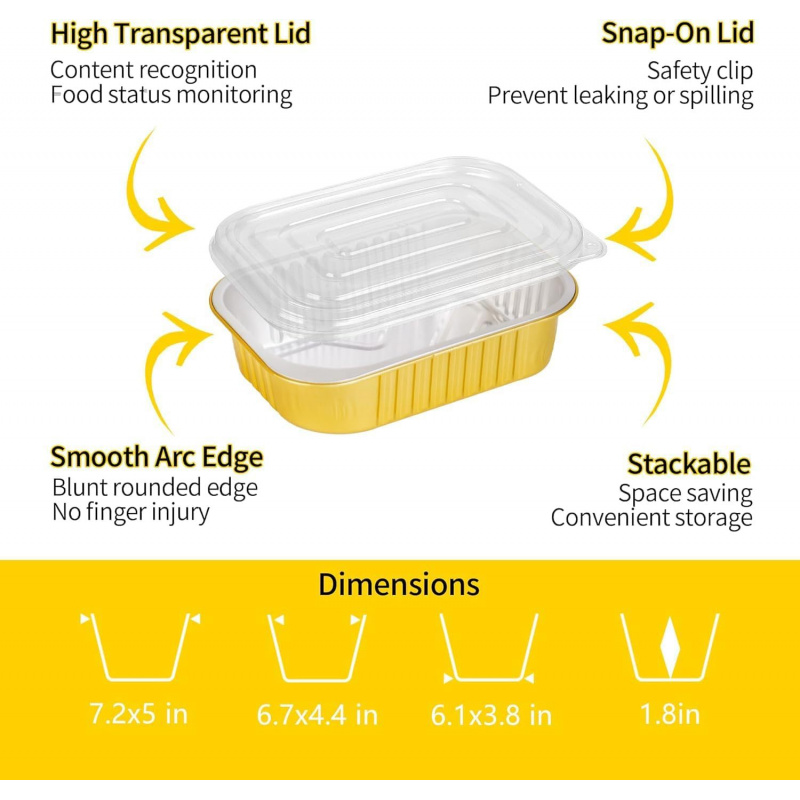 【Золотые кастрюли на 20 штук,  – обзор и цена Meal Prep Oven Safe Containers