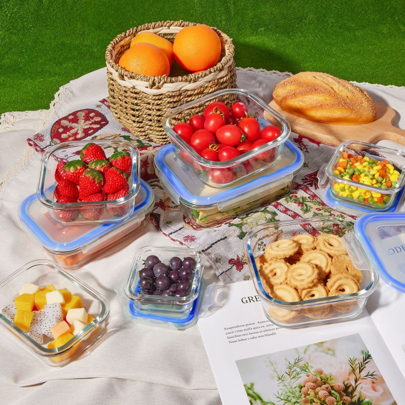 Набор из 8 герметичных стеклян – обзор и цена Meal Prep Oven Safe Containers