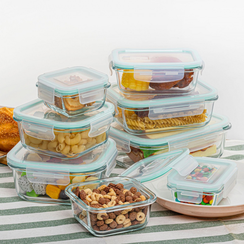 Набор из 8 герметичных стеклян – обзор и цена Meal Prep Oven Safe Containers