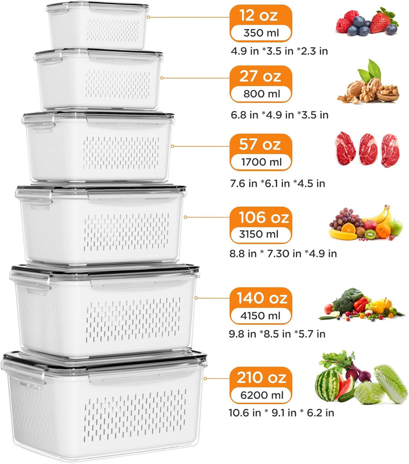 Набор герметичных контейнеров  – обзор и цена Meal Prep Oven Safe Containers