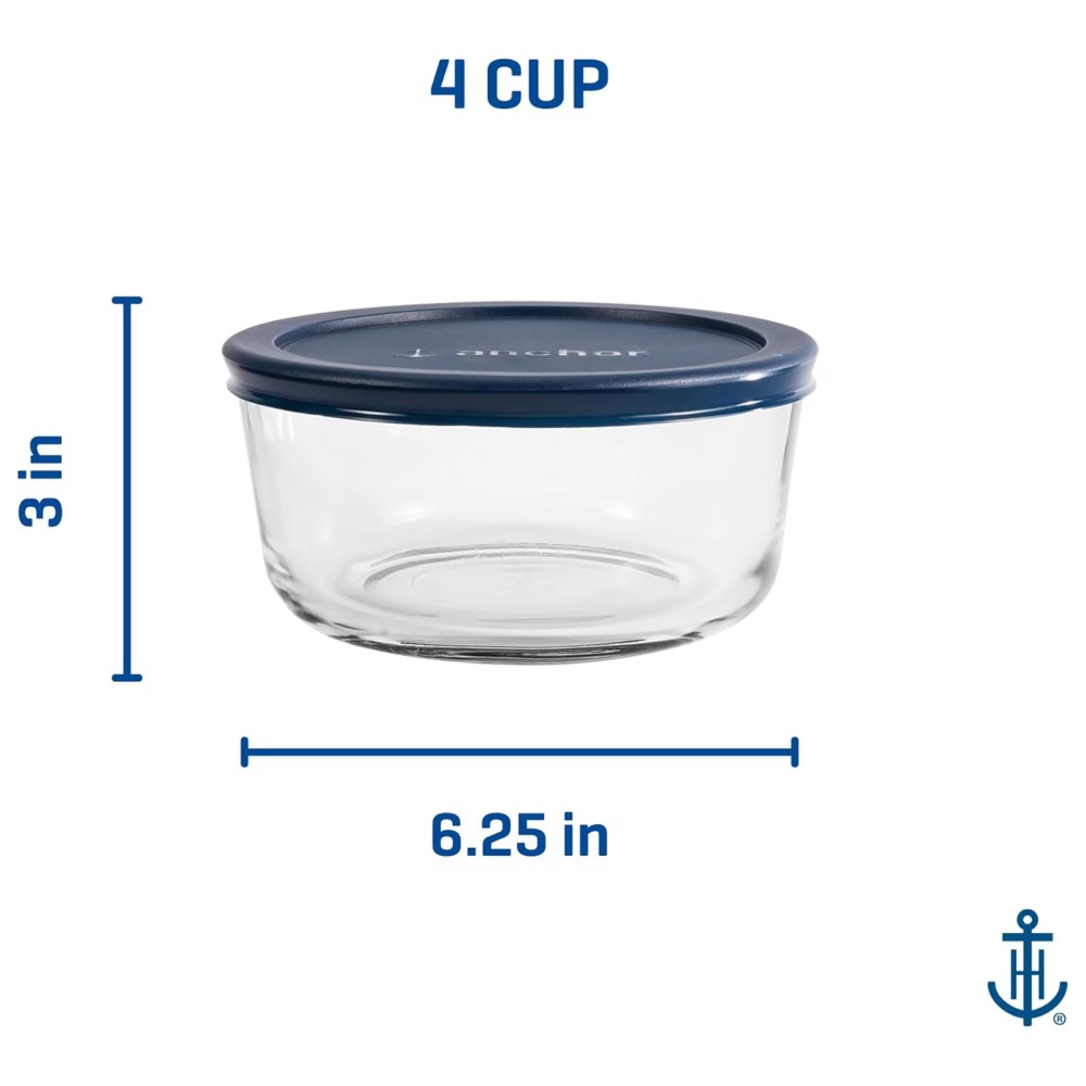 Набор из 2 круглых стеклянных  – обзор и цена Meal Prep Oven Safe Containers